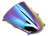 Honda Cbr 600 Rr Iridium Rainbow Double Bubble Windscreen Shield 2005-2006